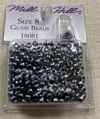 Mill Hill Pony Beads Size 8 - 18081 Jet Ø 3 mm