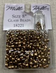 Mill Hill Pony Beads Size 8 - 18221 Bronze Ø 3 mm