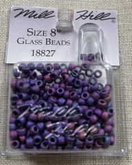 Mill Hill Pony Beads Size 8 - 18827 Matte Confetti Amethyst Ø 3 mm