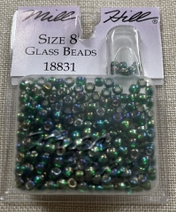 Mill Hill Pony Beads Size 8 - 18831 Golden Emerald Ø 3 mm