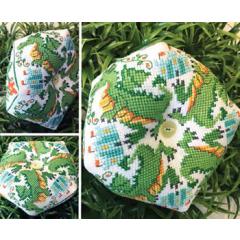 Tiny Modernist - Dragon Biscornu January