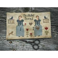 Scattered Seeds Samplers - Prairie Sisters Scissor Mat