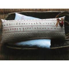 Stacy Nash Primitives - Harriet Brown Redwork Sampler Pinkeep