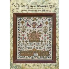 Hands Across The Sea Samplers - Miss Mary Ann Bournes 1791