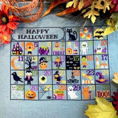 Stickvorlage Tiny Modernist Inc - Halloween Calendar