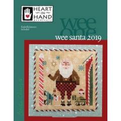 Heart In Hand Needleart - Wee Santa 2019 (w/emb)
