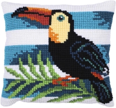 Stickpackung Needleart World - Kreuzstichkissen Toucan Journey