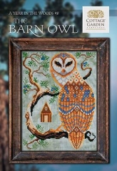 Stickvorlage Cottage Garden Samplings - Year In The Woods 8 The Barn Owl