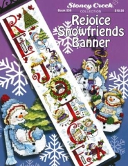Stickvorlage Stoney Creek Collection - Rejoice Snowfriends Banner