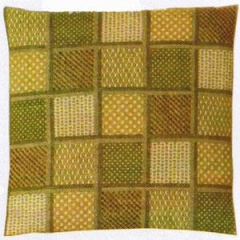 Haandarbejdets Fremme - Kissen Patchwork braun
