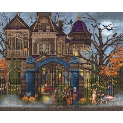 Leti Stitch Stickpackung - Moonlight Manor 44x35 cm