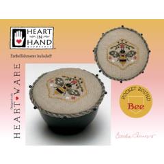 Heart In Hand Needleart - Pocket Round - Bee (w/emb)