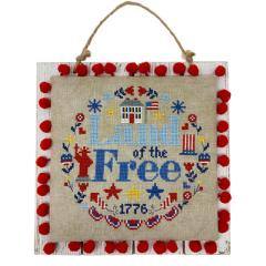 Tiny Modernist - Land Of The Free Wreath (Stickvorlage)