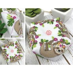 Tiny Modernist - Sloth Biscornu (Stickvorlage)