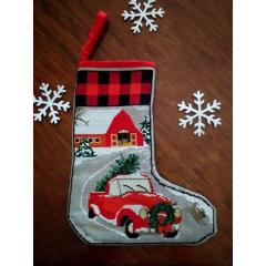 Twin Peak Primitives - Country Christmas Stocking