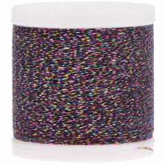 Sticktwist Metallic No. 40 - rainbow-schwarz Rico Design