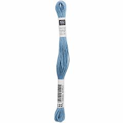 Rico Design Stickgarn (Sticktwist) - Farbe 122 blau