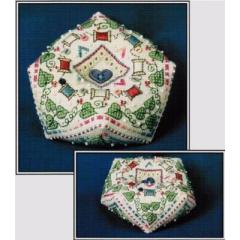 The Sweetheart Tree - Stitchers Favorite Biscornu Pincushion w/beads