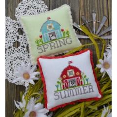 Annie Beez Folk Art - Bitty Barns Spring & Summer