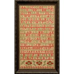 Hands Across The Sea Samplers - Eliza Nisbet 1839