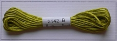 Soie d'Alger Seidenstickgarn - Farbe 2142 warmes gelbgrün
