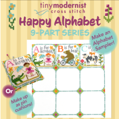 Tiny Modernist - Happy Alphabet 1 ABC (Stickvorlage)