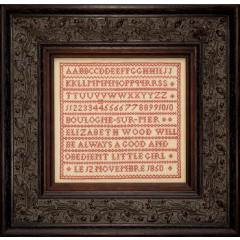 Hands Across The Sea Samplers - Elizabeth Wood 1850