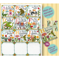 Tiny Modernist - Happy Alphabet 3 GHI (Stickvorlage)