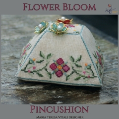Stickvorlagen MTV Designs  Flower Bloom Pincushion