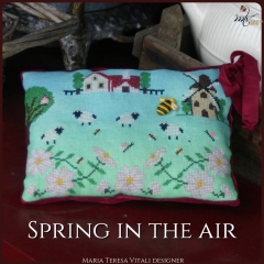 Stickvorlage MTV Designs - Spring In The Air Pillow