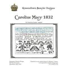 Queenstown Sampler Designs - Caroline Macy 1832