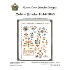 Queenstown Sampler Designs - Mahlon Shuler 1844-1845