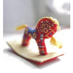 Cotton Pixels - Red Rocking Horse