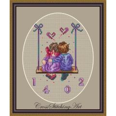 Cross Stitching Art - You Are My Valentine