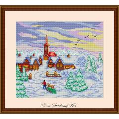Cross Stitching Art - Winter Calm