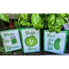 Stickvorlage Pickle Barrel Designs - Sweet Mixed Pickles 3-Pack