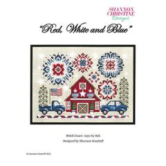 Stickvorlage Shannon Christine Designs - Red, White And Blue 