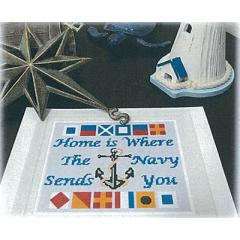 Stickvorlage Salty Stitcher Designs - Navy Home