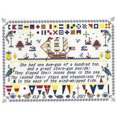 Stickvorlage Salty Stitcher Designs - Nautical Sampler