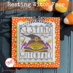Stickvorlage Hands On Design - Resting Witch Face
