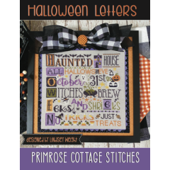 Stickvorlage Primrose Cottage Stitches - Halloween Letters 