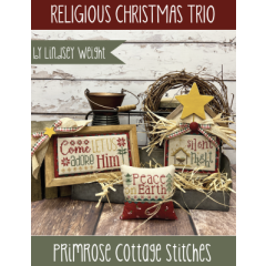 Stickvorlage Primrose Cottage Stitches - Religious Christmas Trio 