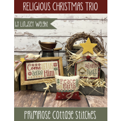 Stickvorlage Primrose Cottage Stitches - Religious Christmas Trio