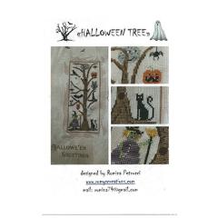 Stickvorlage Romys Creations - Halloween Tree 
