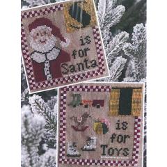 Stickvorlage Romys Creations - Christmas Alphabet - S & T