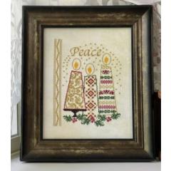 Stickvorlage Jan Hicks Creates - Peace Christmas Candles