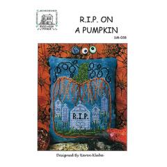 Stickvorlage Rosewood Manor Designs - R.I.P. On A Pumpkin 