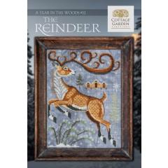 Stickvorlage Cottage Garden Samplings - Year In The Woods 12 The Reindeer