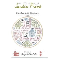 Stickvorlage Jardin Privé - Quaker De La Brodeuse 