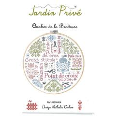 Stickvorlage Jardin Privé - Quaker De La Brodeuse